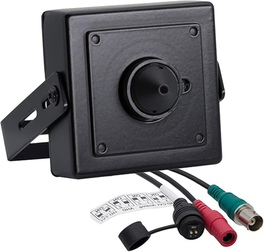 Evertech 1080p HD 4in1 AHD TVI CVI, Analog Indoor Mini Hidden Camera with Wide Angle Pinhole Lens