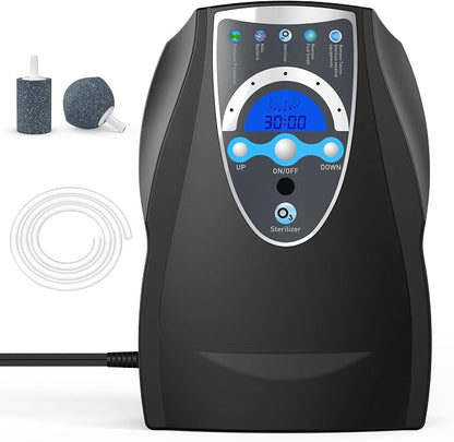 Ozone Machine Generator, 500mg/h Portable Ozone Machine for Home, Kitchen, Office, Cleaning Water, Fruits and Vegetables,Multifunctional with Timer, Black