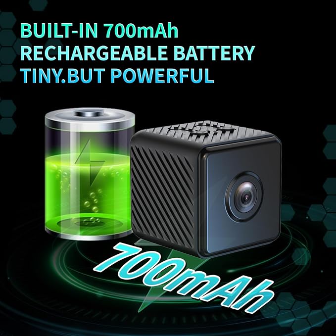 2026 Mini Camera Security Wireless Camera Upgrade Small Home WiFi 1080P Micro Magnetic Nanny Cam with Wide Angle Motion Detection Night Vision Cloud & SD Storage No Need WiFi Tiny Cams for Indoor