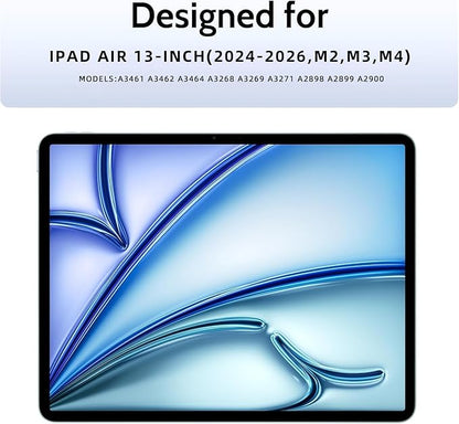 Peslv 2 Pack Magnetic Paperfilm for iPad Air 13 Inch (2024-2026, M2 M3 M4), Feel Like Writing Drawing On Paper, Matte Removable Anti Glare Fingerprint Screen Protector Blue Light Filter