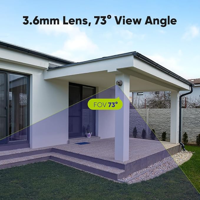 SANNCE 1080p Wired Home Security Camera with EXIR Night Vision, IP66 Waterproof for Outdoor Indoor Video Surveillance 4Pcs