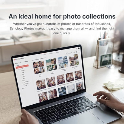Synology DS124 Personal Backup & File Hub - Protect Photos, Secure Home Surveillance (1-Bay Diskless NAS)