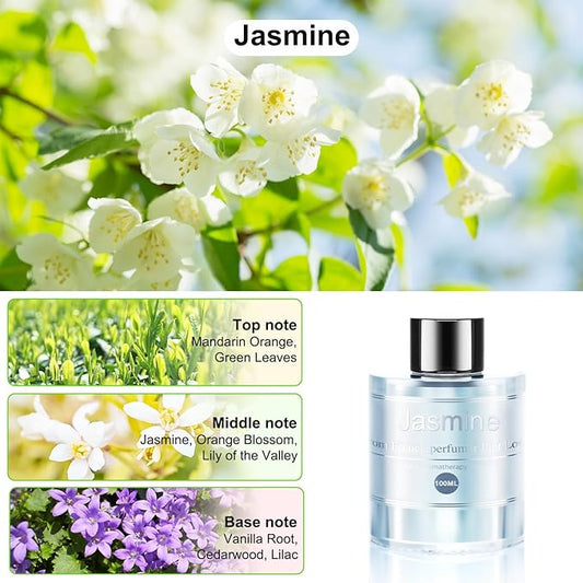 Smart Car Air Freshener Refill, CO01/Smart Dedicated Perfume, 3.5OZ Car Diffuser Essential Oil Lasts for 4-8 Months, Made of Natural Plant Extracts, Jasmine