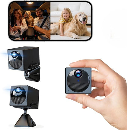 4G LTE Security Camera No WiFi Needed, Cellular Indoor Camera with SIM Card Slot, 2K QHD Wireless Camera, Motion Detection Alerts, Long Battery Life, Portable Camera for Home, Car, Trail Security