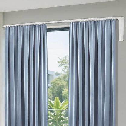 Electric Curtain Track, Retractable Motorized Curtains Rod within 7.2ft, Automatic Curtain Opener with Smart/Manual Control, Smart Curtains System for I-Rrail and U-Rail (Within 7.2ft)