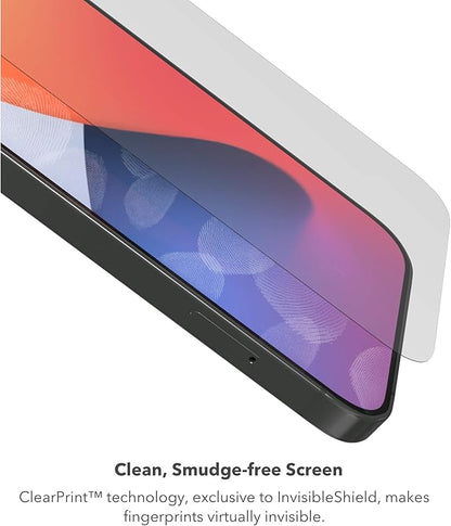 ZAGG Glass Elite Anti-Glare Plus - Blocks Glare from your device - Made for iPhone 12 Pro Max,InvisibleShield, Clear, 200106678