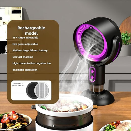 Smoke Away Purifier Fan Puffhide Purifier - Mini Smoke Diffuser and Portable Smoke Air Purifier, Smoke Fan for Smoking Indoors with Rechargeable Design.Puff Hide Smoke. (rechargeable purple)