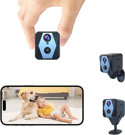 vebiliki 4K Spy Camera, Hidden Camera, WiFi Mini Cam, Durable Standby Time, Real-Time Recording, AI Motion Detection, Cloud & SD Storage, Auto Night Vision, Ideal Nanny Cam for Home Security