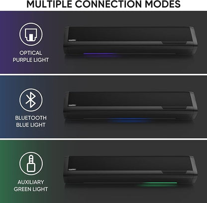 Saiyin Sound Bar with Subwoofer, Home Theater Surround System for TV PC