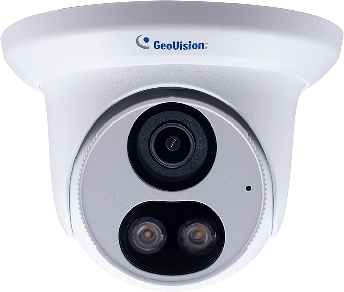GeoVision GV-EBFC5800 5MP H.265 Super Low Lux WDR Pro Full Color Warm LED Eyeball Dome IP Camera