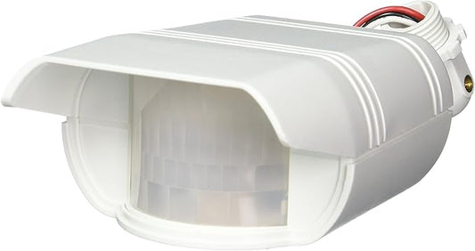 RAB Lighting GT500 Motion Sensor Light Outdoor – Hardwired Motion Sensor Flood Light, 120V/277V 600W/1350W Switching, 110° Detection, Wet Rated Outdoor Security Light - White