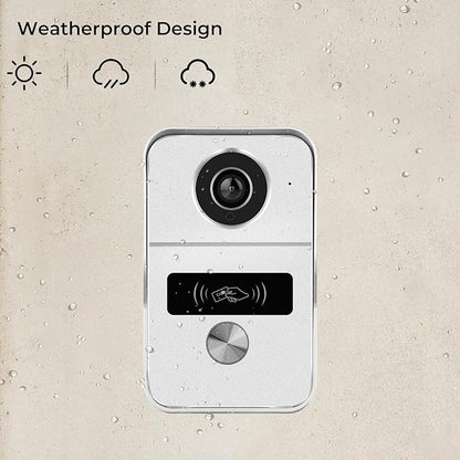 2-Wired Video Intercom System with 7 inch Touch Screen, Timbre con cámara & 140° Wide Angle, Video Recording, Tuya app Remote Control, Playback, Motion Detection, for Villa Apartment House