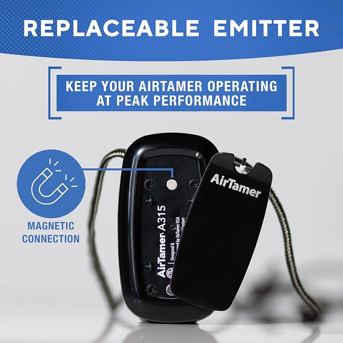 AirTamer Replacement Negative Ion Emitter Covers, Black, 2-Pack