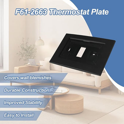 F61-2663 Wall Plate for Sen si Wi-Fi Programmable Thermostat,Smart Thermostat Trim Backplate Cover for Sensi ST55
