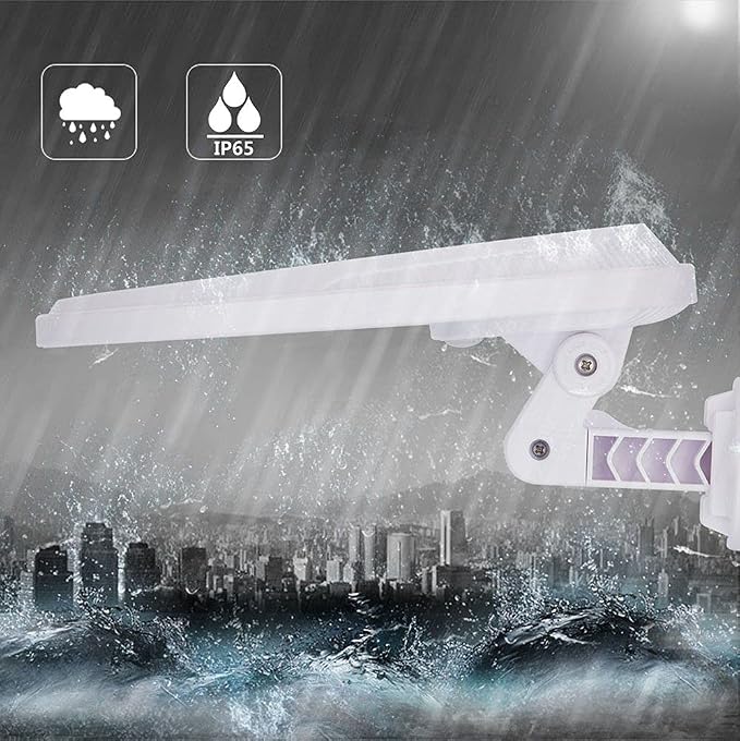 eLEDing Solar Lights Outdoor Super Bright 56 LED Solar Powered Motion Sensor Security Wall Lights with IP65 Waterproof & Rotatable Angle 0-80 Degree for Garage, Patio, Garden, Driveway, Yard