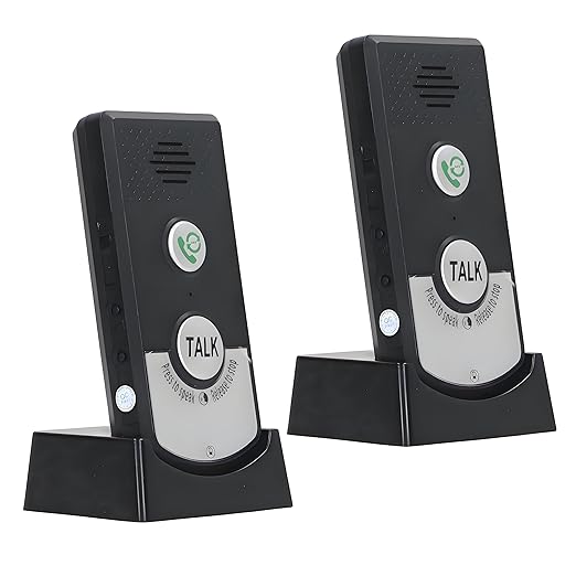 2-Way Wireless Intercom Doorbell System 1000m (3280ft) Super Long Range Intercom System Indoor Outdoor for House Office Room to Room Communication