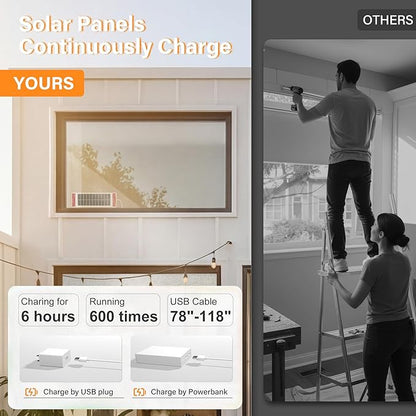 BERISSA Motorized Blinds with Remote,Dual-Control(Manual + Remote) Roller Shades,Blackout&Light Filtering Rechargeable Smart Electric Window Blinds for Home,Office,Custom Color,Custom Size