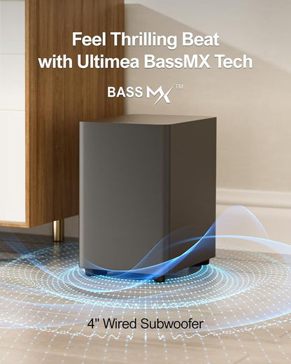 ULTIMEA 7.1ch Sound Bar with Subwoofer, Virtual Surround Sound System