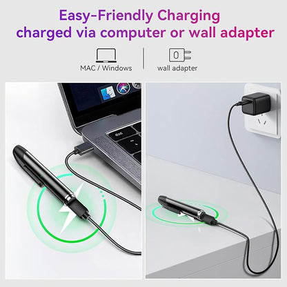 64G 1080P HD Portable Body Camera for Home Security, Rechargeable Pen Camera with Take Photos, Loop Recording, Long Battery Life Nanny Cam Ideal for Office, Indoor, Meeting, Lecture, Easy to Use