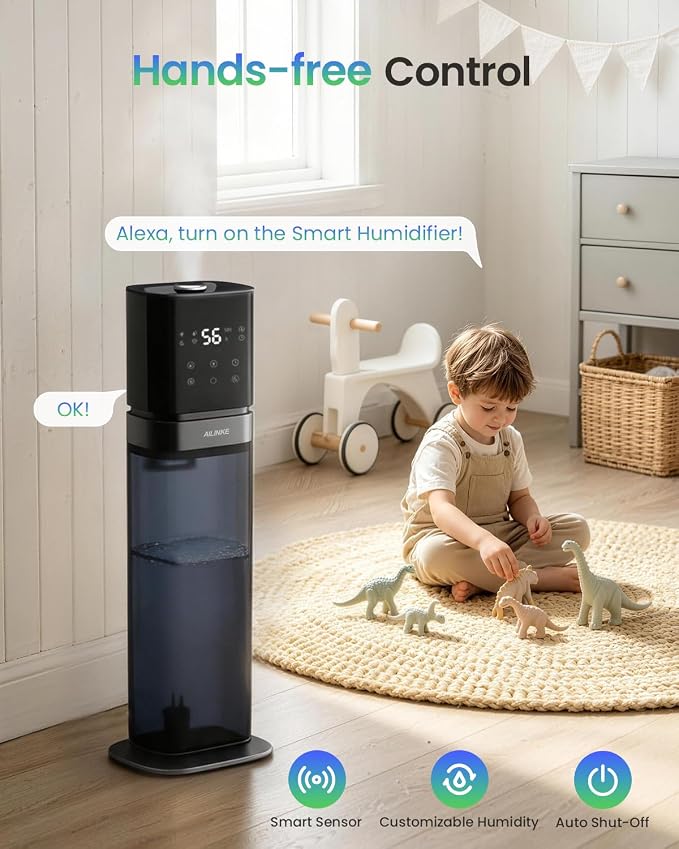 Humidifiers for Bedroom 2.1Gal/8L, Smart Humidifier for Large Room