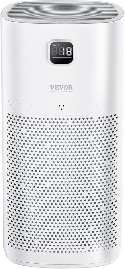 VEVOR Air Purifier, H13 HEPA Layer, 2018 ft²/h Smart Air Purifier with Speed Control & Child Lock Guard, Efficient Air Cleaner with Convenient Touch Panel & 23 dB Sleep Mode, Fit for Home & Office