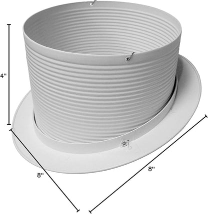 NICOR Lighting 6 in. White Recessed Slope Trim with Baffle (17711)