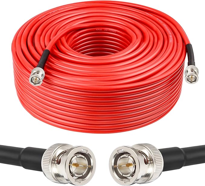 XRDS -RF 200FT SDI Cable, 3G/6G/12G Video Cable 75ohm RG6 BNC Supports HD-SDI/3G/6G-SDI/4K for Video Security Camera SDI Converter