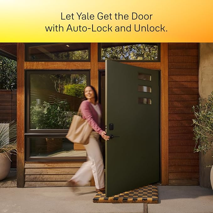 Yale Assure Lock 2 Plus Apple Home Keys, Black Suede Keyless Entry Door Lock with Wi-Fi Connected Touchscreen Keypad for Code Entry, YRD450-N-CB1-BSP