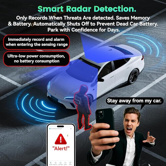 4G LTE Dash Cam Front and Inside, Dual 2K Car Security Camera with Remote Live View, GPS Tracking, Cloud Backup, AI Motion Detection, Sentry Mode, 2-Way Audio, IR Night Vision, OBD, 32GB Card