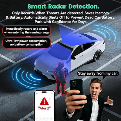 4G LTE Dash Cam Front and Inside, Dual 2K Car Security Camera with Remote Live View, GPS Tracking, Cloud Backup, AI Motion Detection, Sentry Mode, 2-Way Audio, IR Night Vision, OBD, 32GB Card