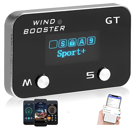 Throttle Response Controller Compatible for Chevy Colorado (2012-2022) GMC Canyon(2006-2022) 9 Drive Modes Throttle Connected APP Wind Booster GT Smart Electronic Throttle Accelerator (Upg)