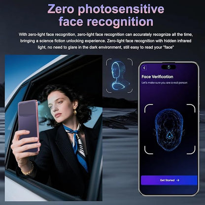17PM Smartphone: Snapdragon 8 Gen 3, 12GB RAM + 512GB Storage, 7000mAh Battery, 6.99-inch Display, 68MP+108MP Camera, Android 15, 5G, Dual SIM - Superior OS Outperforms Competitors (Dark Purple)