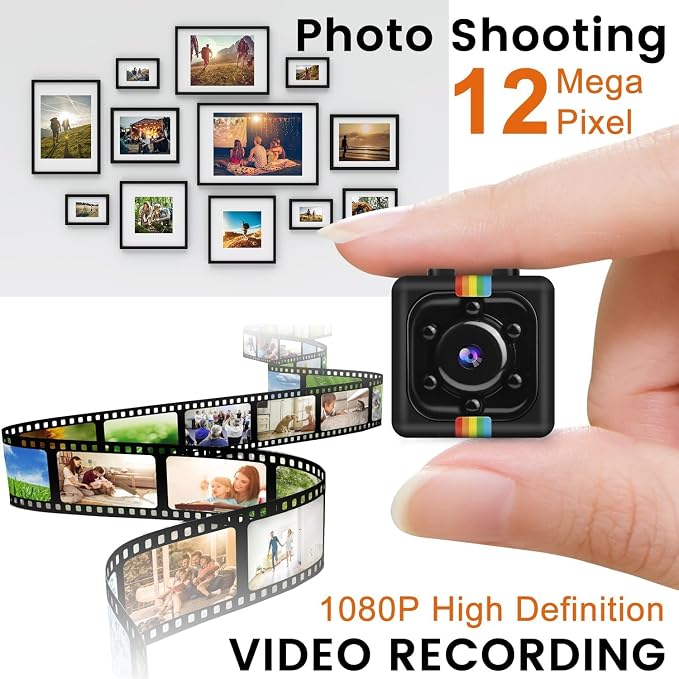 Mini Camera, 1080P No WiFi Small Security Camera, Spy Camera