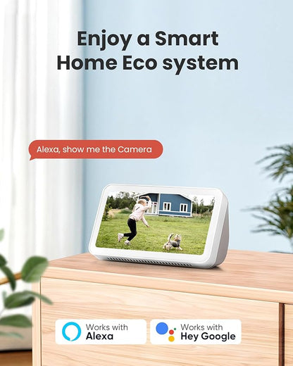 2K Solar Security Camera Wireless Outdoor,2.4G WiFi & 360˚ PTZ Battery Camera,Color Night Vision, AI/PIR Motion Detection,2-Way Audio,IP66 Waterproof,Alexa/Google Assistant,SD/Cloud Storage