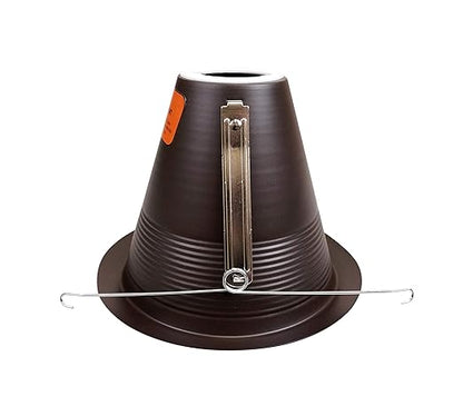 NICOR Lighting 6 inch Oil-Rubbed Bronze Airtight Recessed Cone Baffle Trim, Fits 6 inch Housings (17550AOB)