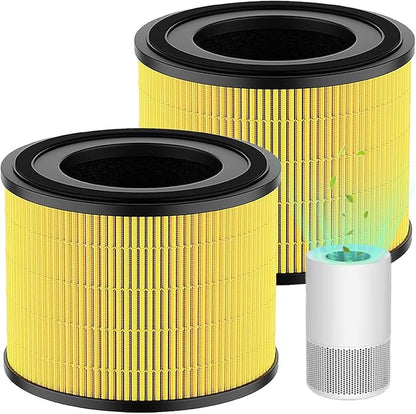 AP-S0610L Pet Care Filter Replacement, Compatible with MOO-KA AP-S0610L Air Purifier, 3-in-1 H13 True HEPA and Activated Carbon Filters, 2 Pack
