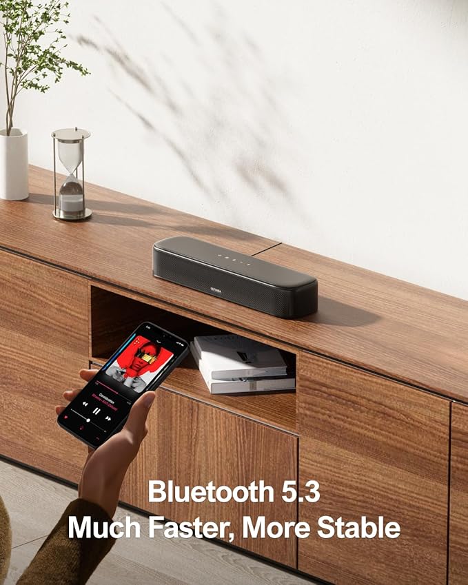 ULTIMEA 5.1ch Sound Bar with Subwoofer, Home Theater Virtual Surround Sound System for TV, Soundbar with App Control, 2 Surround Speakers, Opt/AUX, Peak Power 250W, Aura A30