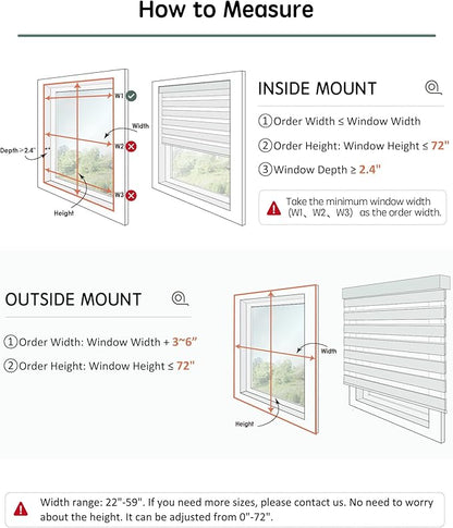 Yoolax Motorized Blinds with Remote, Electric Zebra Blinds for Indoor Windows, Room Darkening Smart Shades with Voice Control, Compatible with Alexa Google Home, APP Control, 26" W x 72" H, White