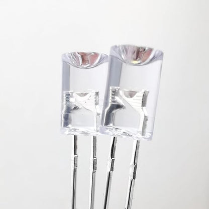 LED Light Emitting diode 3mm high Brightness LED Clear LED Light Emitting Diodes Bulb LED Lamp, 3 mm Smooth Cylindrical concave Surface (120pcs Red)