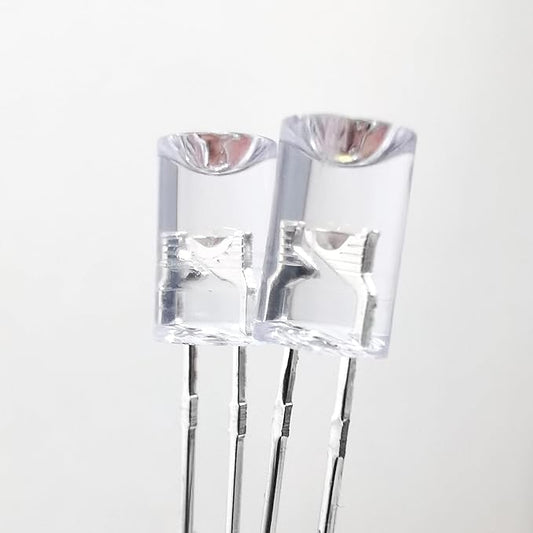 LED Light Emitting diode 3mm high Brightness LED Clear LED Light Emitting Diodes Bulb LED Lamp, 3 mm Smooth Cylindrical concave Surface (120pcs Red)