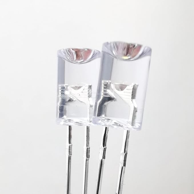 LED Light Emitting diode 3mm high Brightness LED Clear LED Light Emitting Diodes Bulb LED Lamp, 3 mm Smooth Cylindrical concave Surface (120pcs Green)