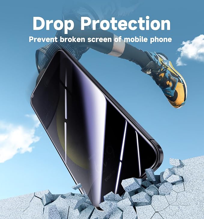 MAGIC JOHN 2 Pack for Samsung Galaxy S24 Privacy Glass Screen Protector[Not Ultra], 6.2inch, Anti-spy, Tempered Glass Film, Auto Dust-Elimination Installation, Bubble Free, Case Friendly, Anti-Scratch