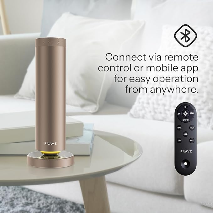 Tower Waterless Scent Diffuser, 2000 Sq Ft Coverage, Luxury Hotel Scent Oil Diffuser for Large Room, Home, Office, Hotel, Remote & App Control, Essential Oil Cold Air Machine, Almond Cream