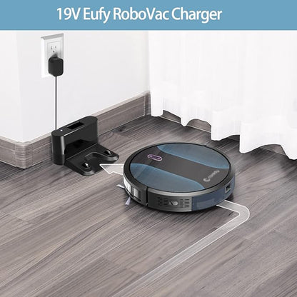 19V Charger for Eufy RoboVac 11 11S 12 15C 25C 30C 35C Series for Eufy HomeVac H30, Pure Clean & Coredy Robotic Vacuum Cleaner Model T2102 T2108 PUCRC15 PUCRC90 R300 R580 Power Supply Cord