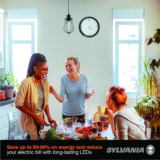 Sylvania A19 Clear LED White Filament Bulb, 11.5W, Dimmable, 1500 LMS, Medium Base, 2700K, Soft White - 2 Pack (42172)