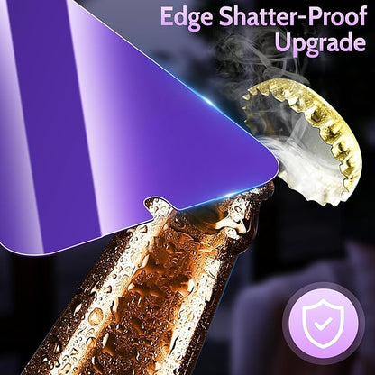 2 Pack for Samsung Galaxy A16 / A17 5G Privacy Screen Protector Tempered Glass, Purple Gradient, Anti-Spy Anti-Blue Light Anti-Scratch No Bubble Case Friendly Easy Installation