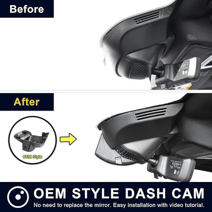Mangoal 4K Dash Cam Custom fit for 5th Gen Dodge RAM 1500,2019 2020 2021 2022 2023 2024 (Model E),Rebel Big Horn Laramie Tradesman TRX Classic, UHD 2160P Video,OEM Look App & WiFi, 64GB Card