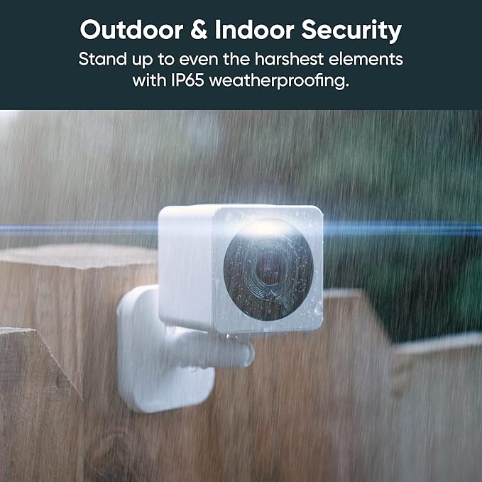 WYZE Cam OG Indoor/Outdoor 1080p Wi-Fi Smart Home Security Camera with Color Night Vision, Motion Detection, 2-Way Audio, Compatible with Alexa & Google, White (2-Pack), Free Expert Setup (Renewed)