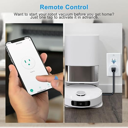 Greencycle Zigbee Smart Plug with Remote,Smart Outlet with Wall Switch,No Cloud Required(2.4G Hub Required),APP Control,Voice Control Compatible with Alexa,Google Assistant,Schedule and Timer,4Plugs