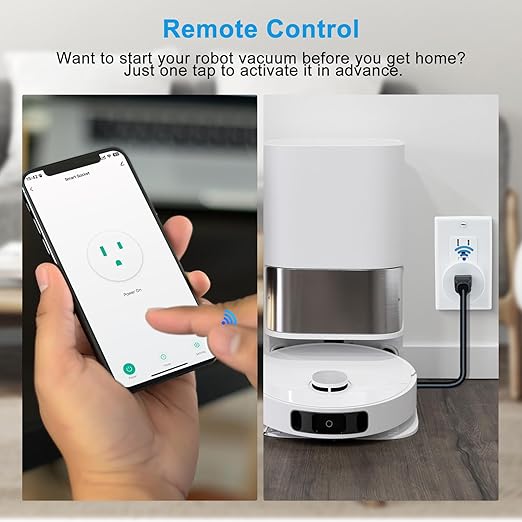 Greencycle Zigbee Smart Plug with Remote,Smart Outlet with Wall Switch,No Cloud Required(2.4G Hub Required),APP Control,Voice Control Compatible with Alexa,Google Assistant,Schedule and Timer,2Plugs